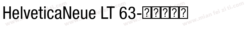 HelveticaNeue LT 63字体转换